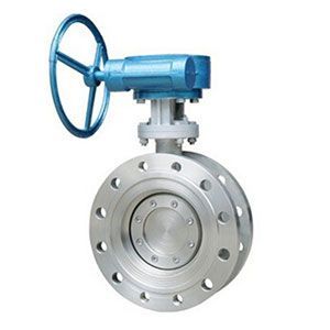 蝸輪法蘭式三偏心多層次硬密封蝶閥